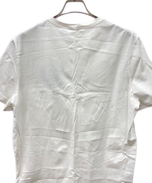 MONCLER（モンクレール）MONCLER (モンクレール) 半袖カットソー ホワイト×レッド サイズ:-の古着・服飾アイテム