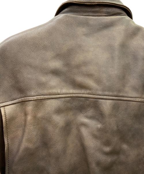 INDIANA JONES（インディアナジョーンズ）INDIANA JONES (インディアナジョーンズ) レザージャケット ブラウン サイズ:Lの古着・服飾アイテム