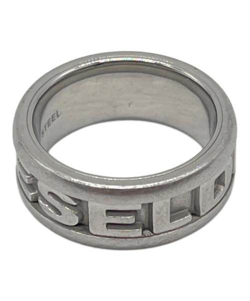 DIESEL（ディーゼル）DIESEL (ディーゼル) ロゴスチールリング シルバー サイズ:10号の古着・服飾アイテム