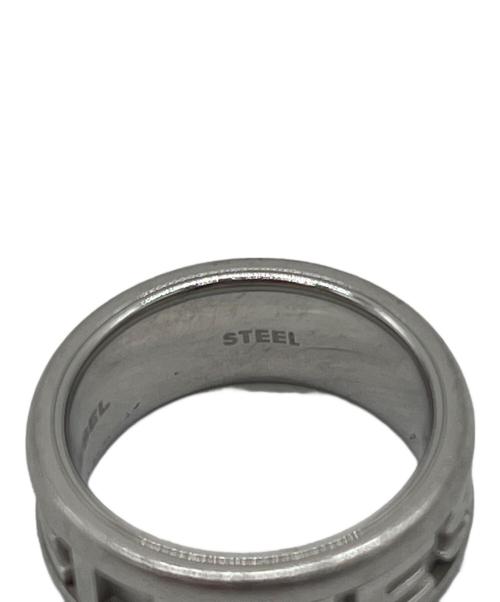 DIESEL（ディーゼル）DIESEL (ディーゼル) ロゴスチールリング シルバー サイズ:10号の古着・服飾アイテム