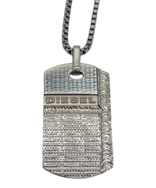 DIESEL（ディーゼル）DIESEL (ディーゼル) ドッグタグネックレス シルバーの古着・服飾アイテム