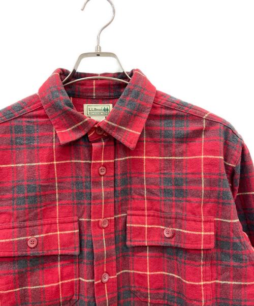 L.L.Bean（エルエルビーン）L.L.Bean (エルエルビーン) 長袖シャツ レッド サイズ:Mの古着・服飾アイテム