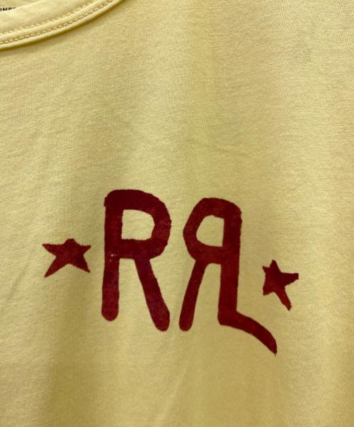 RRL（ダブルアールエル）RRL (ダブルアールエル) 半袖カットソー イエロー×レッド サイズ:Mの古着・服飾アイテム