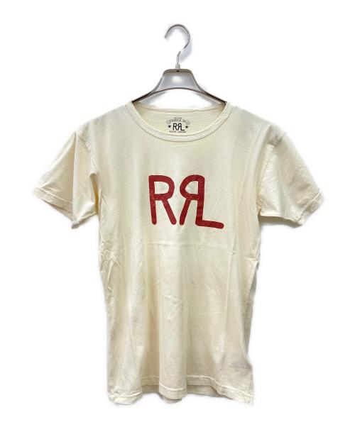 RRL（ダブルアールエル）RRL (ダブルアールエル) 半袖カットソー ベージュ×レッド サイズ:Sの古着・服飾アイテム