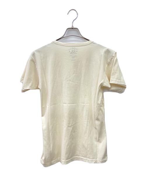 RRL（ダブルアールエル）RRL (ダブルアールエル) 半袖カットソー ベージュ×レッド サイズ:Sの古着・服飾アイテム