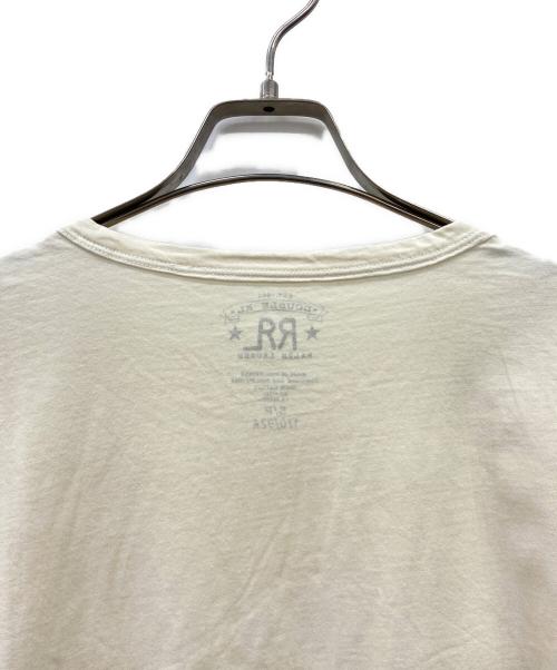 RRL（ダブルアールエル）RRL (ダブルアールエル) 半袖カットソー ベージュ×レッド サイズ:Sの古着・服飾アイテム