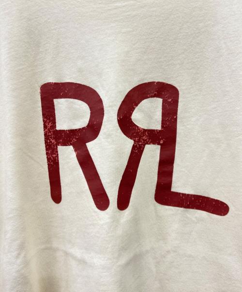 RRL（ダブルアールエル）RRL (ダブルアールエル) 半袖カットソー ベージュ×レッド サイズ:Sの古着・服飾アイテム