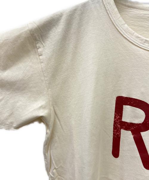 RRL（ダブルアールエル）RRL (ダブルアールエル) 半袖カットソー ベージュ×レッド サイズ:Sの古着・服飾アイテム