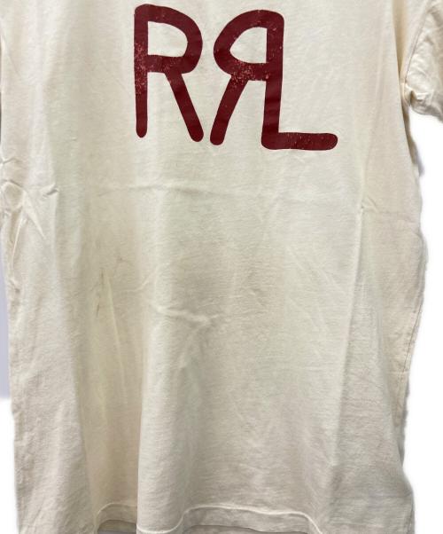 RRL（ダブルアールエル）RRL (ダブルアールエル) 半袖カットソー ベージュ×レッド サイズ:Sの古着・服飾アイテム