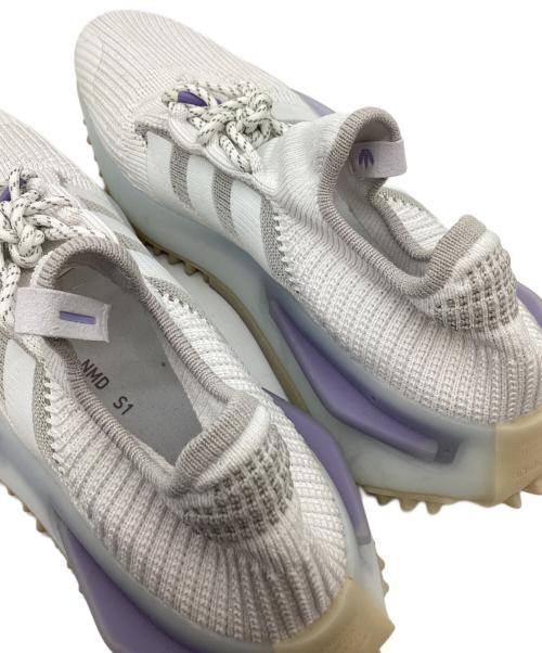 adidas（アディダス）adidas (アディダス) adidas　スニーカー ホワイト×パープル サイズ:26ｃｍの古着・服飾アイテム