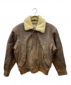 FLIGHT EQUIPMENTフライト イクイップメント）の古着「レザージャケット」｜ブラウン