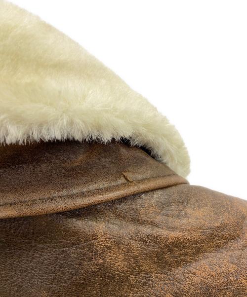 FLIGHT EQUIPMENT（フライト イクイップメント）FLIGHT EQUIPMENT (フライト イクイップメント) レザージャケット ブラウン サイズ:Lの古着・服飾アイテム