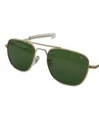 American Opticalアメリカン オプティカル）の古着「サングラス　ティアドロップ」｜ゴールドカラー