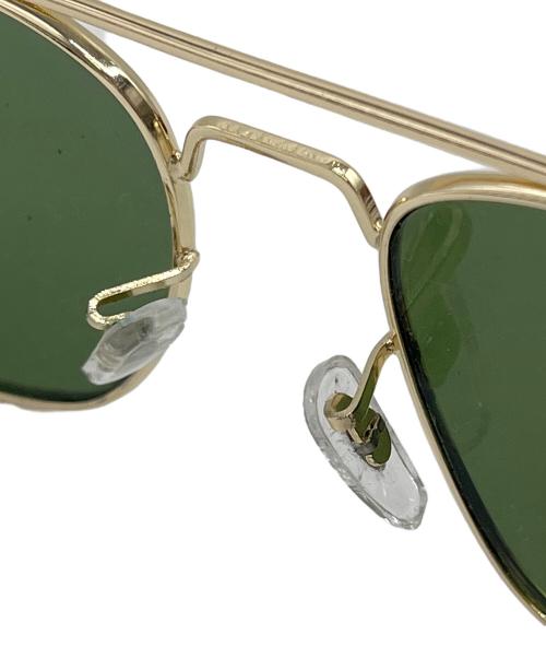 American Optical（アメリカン オプティカル）AMERICAN OPTICAL (アメリカン オプティカル) サングラス　ティアドロップ ゴールドカラー サイズ:52▢135の古着・服飾アイテム