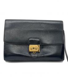 HERMES（エルメス）の古着「ポシェットジェット」｜ブラック×ゴールド