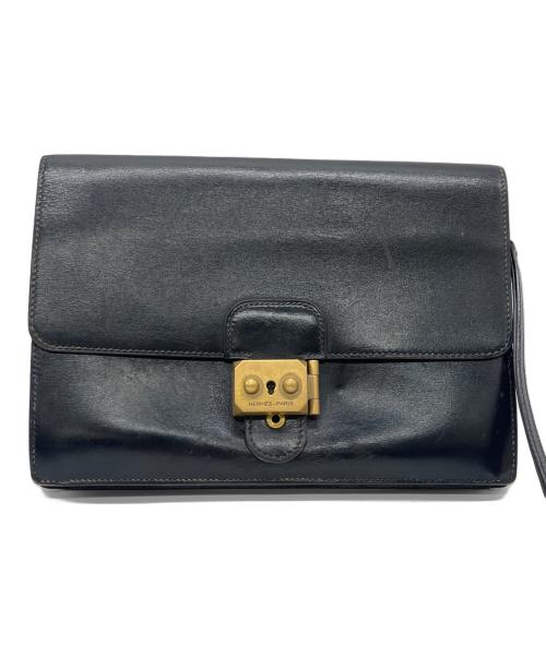 HERMES（エルメス）HERMES (エルメス) ポシェットジェット ブラック×ゴールドの古着・服飾アイテム