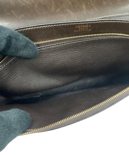 HERMES（エルメス）HERMES (エルメス) ポシェットジェット ブラック×ゴールドの古着・服飾アイテム