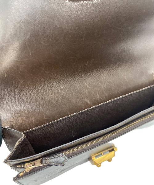 HERMES（エルメス）HERMES (エルメス) ポシェットジェット ブラック×ゴールドの古着・服飾アイテム