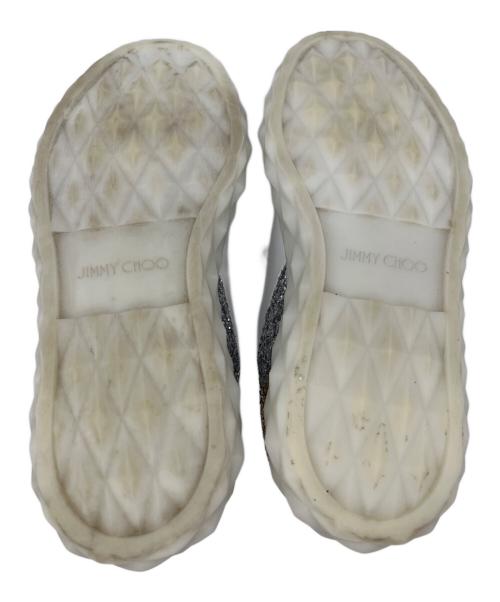 JIMMY CHOO（ジミーチュウ）JIMMY CHOO (ジミーチュウ) ローカットスニーカー ホワイト サイズ:36の古着・服飾アイテム