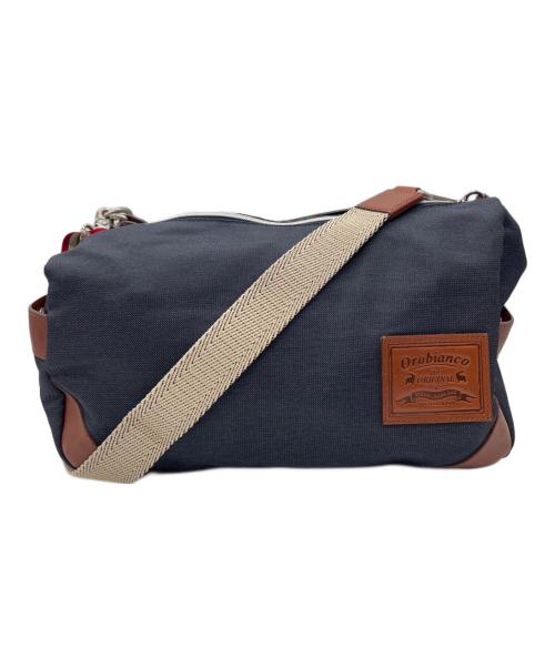 Orobianco（オロビアンコ）Orobianco (オロビアンコ) セミショルダーバッグ インディゴ×ブラウンの古着・服飾アイテム