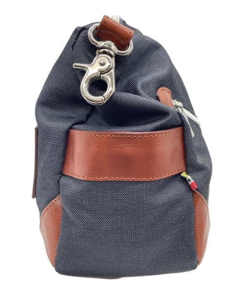 Orobianco（オロビアンコ）Orobianco (オロビアンコ) セミショルダーバッグ インディゴ×ブラウンの古着・服飾アイテム