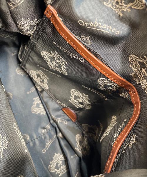 Orobianco（オロビアンコ）Orobianco (オロビアンコ) セミショルダーバッグ インディゴ×ブラウンの古着・服飾アイテム