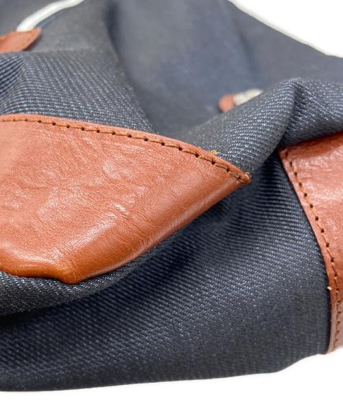 Orobianco（オロビアンコ）Orobianco (オロビアンコ) セミショルダーバッグ インディゴ×ブラウンの古着・服飾アイテム
