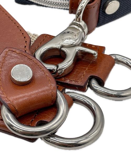 Orobianco（オロビアンコ）Orobianco (オロビアンコ) セミショルダーバッグ インディゴ×ブラウンの古着・服飾アイテム