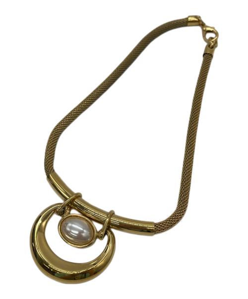 GIVENCHY（ジバンシィ）GIVENCHY (ジバンシィ) ネックレス ゴールドカラー×ホワイトの古着・服飾アイテム