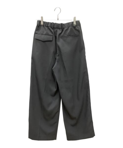 WYM LIDNM（ウィム バイ リドム）WYM LIDNM (ウィム バイ リドム) WYM LIDNM　HI TWISTED GABA WIDE TUCK SLACKS グレー サイズ:Sの古着・服飾アイテム