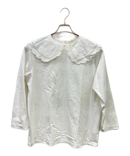 YORI（ヨリ）YORI (ヨリ) 長袖カットソー ホワイト サイズ:FREEの古着・服飾アイテム