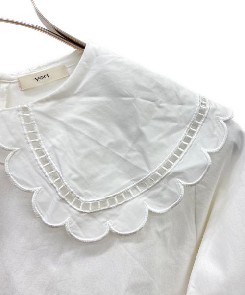 YORI（ヨリ）YORI (ヨリ) 長袖カットソー ホワイト サイズ:FREEの古着・服飾アイテム