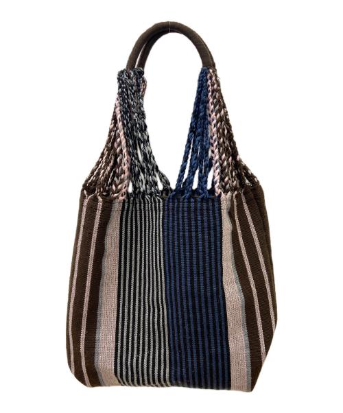 MARNI（マルニ）MARNI (マルニ) ハンモックバッグ ブラウン×ブルーの古着・服飾アイテム