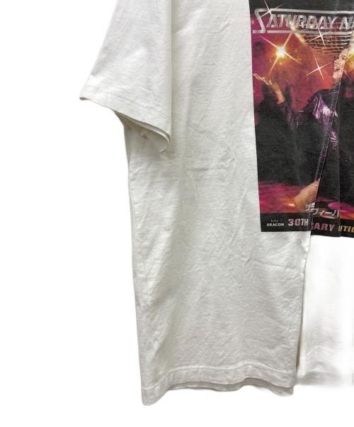 kolor/BEACON（カラービーコン）kolor/BEACON (カラービーコン) ライト天竺カットソー ホワイト×パープル サイズ:34の古着・服飾アイテム