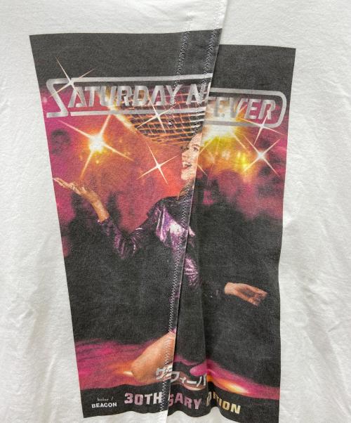 kolor/BEACON（カラービーコン）kolor/BEACON (カラービーコン) ライト天竺カットソー ホワイト×パープル サイズ:34の古着・服飾アイテム