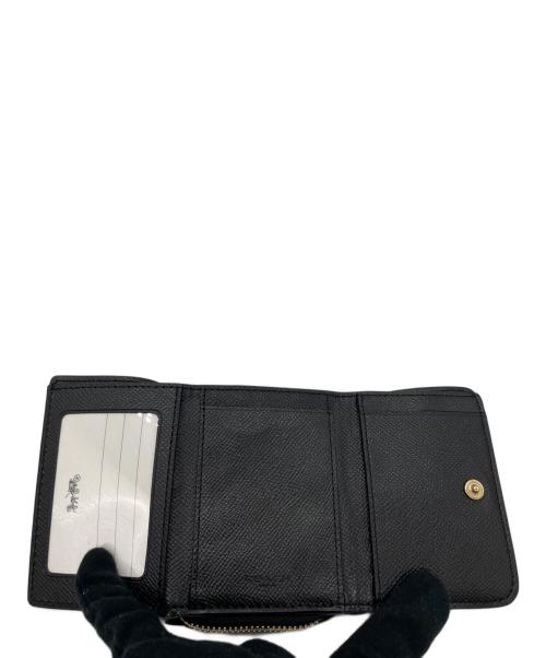 COACH（コーチ）COACH (コーチ) スモール トライフォールド ウォレット ブラックの古着・服飾アイテム