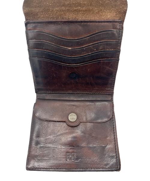 RRL（ダブルアールエル）RRL (ダブルアールエル) concha ryder wallet ブラウンの古着・服飾アイテム