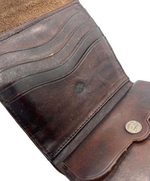 RRL（ダブルアールエル）RRL (ダブルアールエル) concha ryder wallet ブラウンの古着・服飾アイテム