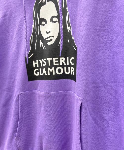X-GIRL（エックスガール）X-GIRL (エックスガール) Hysteric Glamour (ヒステリックグラマー) プルオーバーパーカー パープル サイズ:Sの古着・服飾アイテム