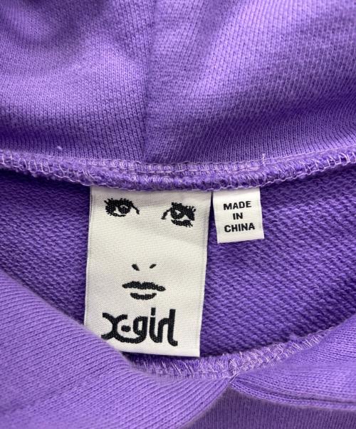 X-GIRL（エックスガール）X-GIRL (エックスガール) Hysteric Glamour (ヒステリックグラマー) プルオーバーパーカー パープル サイズ:Sの古着・服飾アイテム