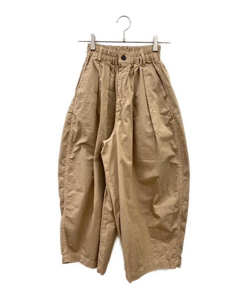 HARVESTY（ハーベスティー）HARVESTY (ハーベスティー) サーカスクロップドパンツ ブラウン サイズ:1の古着・服飾アイテム