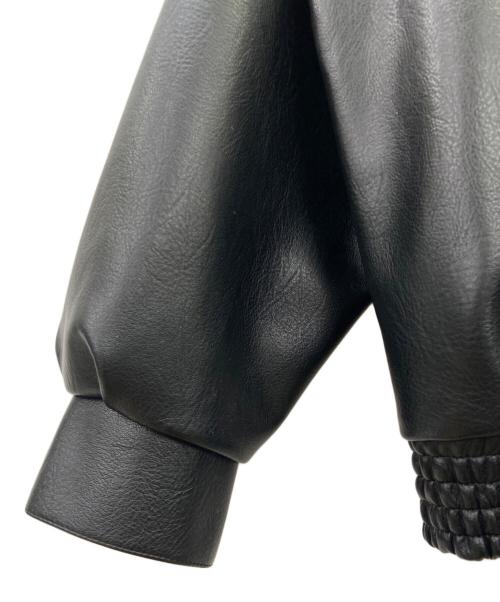 A FEW GOOD KIDS（アフューグッドキッズ）A FEW GOOD KIDS (アフューグッドキッズ) フェイクレザースタジャン ブラック×イエロー サイズ:Mの古着・服飾アイテム