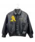 A FEW GOOD KIDS（アフューグッドキッズ）の古着「フェイクレザースタジャン」｜ブラック×イエロー