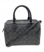 COACHコーチ）の古着「2WAYバッグ」｜ブラック×グレー