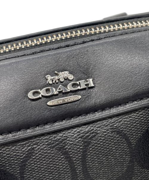COACH（コーチ）COACH (コーチ) 2WAYバッグ ブラック×グレーの古着・服飾アイテム