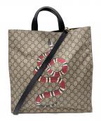 GUCCIグッチ）の古着「2WAYバッグ」｜ベージュ×ブラック