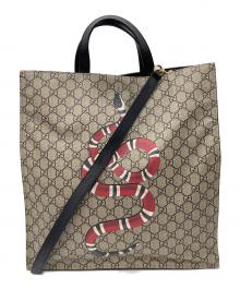 GUCCI（グッチ）の古着「2WAYバッグ」｜ベージュ×ブラック