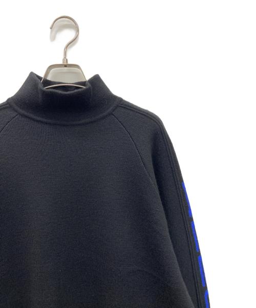 POLO RALPH LAUREN（ポロ・ラルフローレン）POLO RALPH LAUREN (ポロ・ラルフローレン) ハイネックニット ブラック×ネイビー サイズ:Mの古着・服飾アイテム