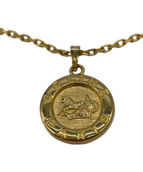 CELINE（セリーヌ）CELINE (セリーヌ) コインネックレス ゴールドカラーの古着・服飾アイテム