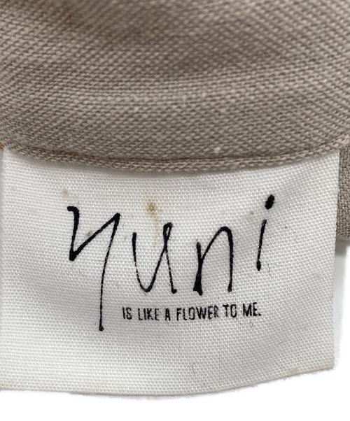 YUNI（ユニ）YUNI (ユニ) 半袖ワンピース グレー×ブラウン サイズ:Freeの古着・服飾アイテム